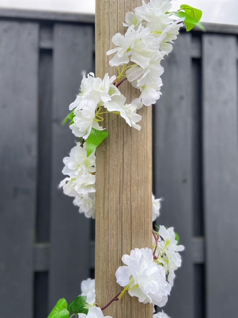 White Blossom Garland