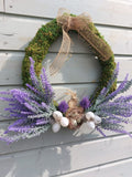 Our purple Heather Easter Wreath