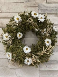Dried Daisy Wreath