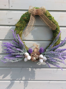 Our purple Heather Easter Wreath
