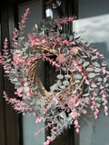 Pink Spring Eucalyptus Wreath